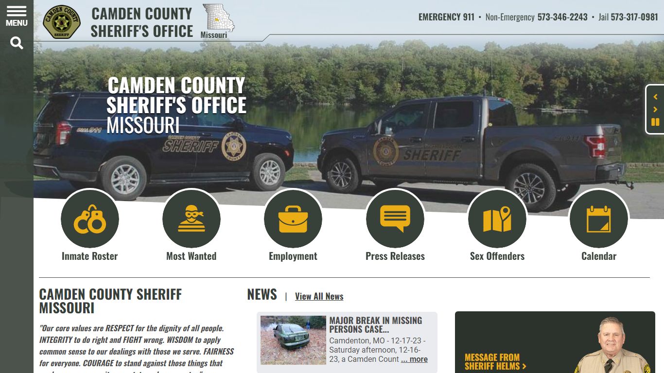 Inmate Roster (95) - Camden County Missouri Sheriff's Office
